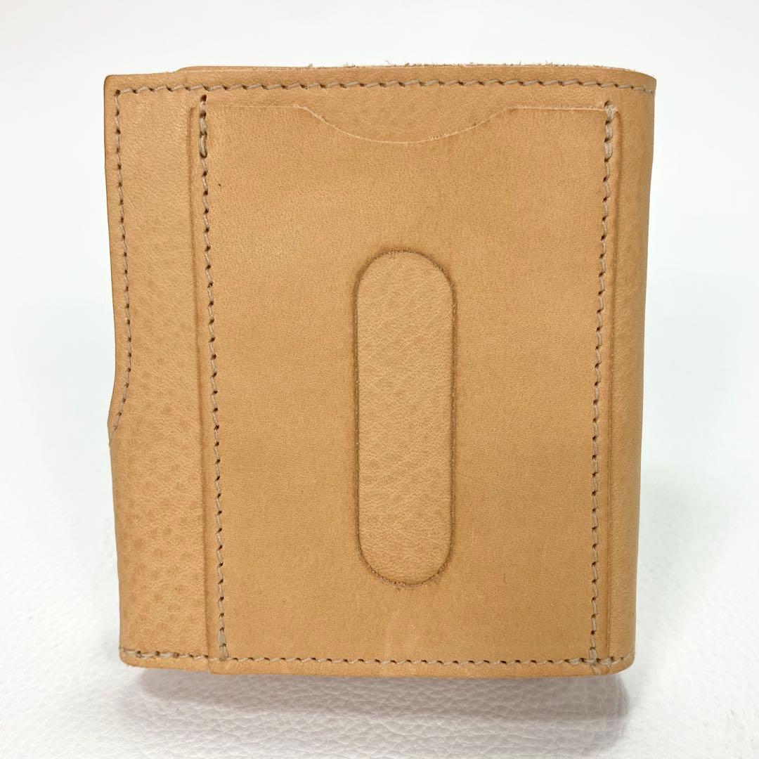 極美品✨IL BISONTE 折り財布 ユニセックス ナチュラル ヌメ 現行