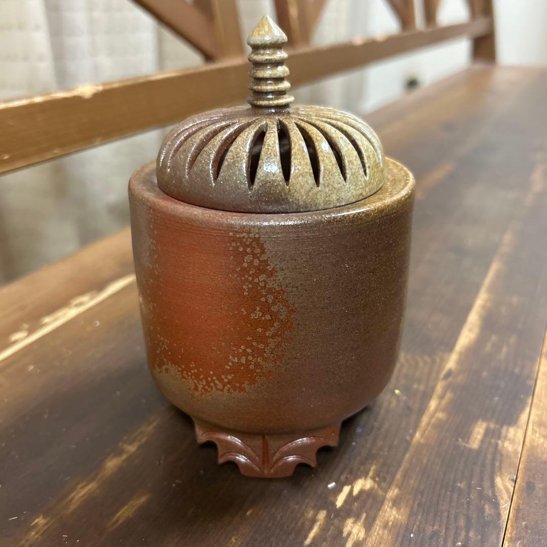 信楽焼　河合慶治　茶道具　香炉　工芸品