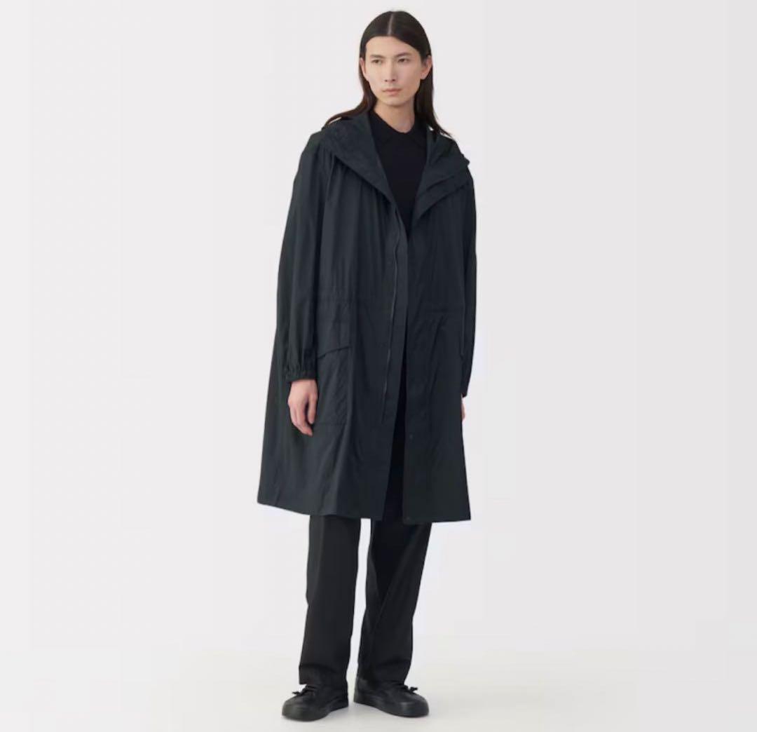ムジラボ MUJI LABO 紳士 軽量撥水ナイロンフード付きコート ユニクロ