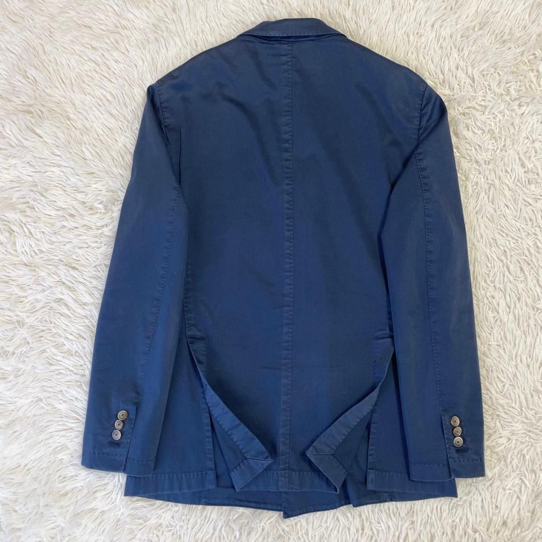 HACKETT LONDON ダブルブレスト　アンコンジャケット　ネイビー　48