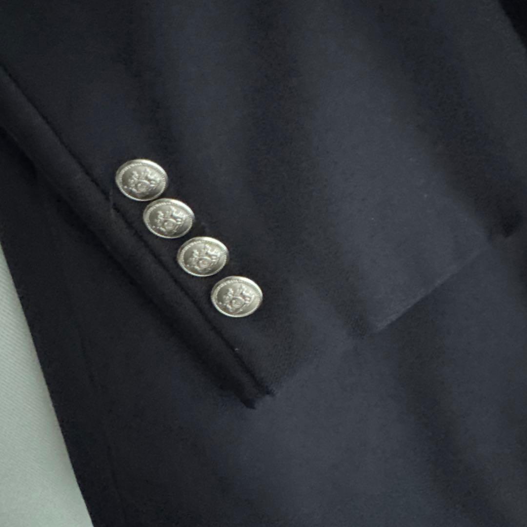 ニューヨーカー　紺ブレザー　銀ボタン
