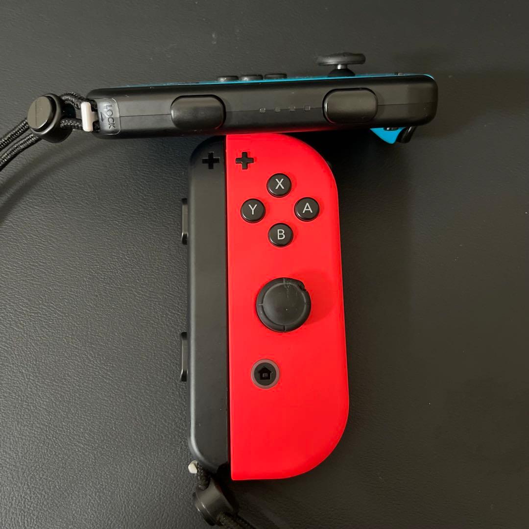 【美品/バッテリー強化版/箱付き】Nintendo Switch 本体 青/赤