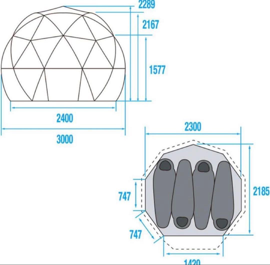 最終値下げ　THE NORTH FACE Geodome4 グランドシート付き