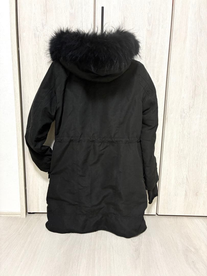 SLY N3B ファー　ロング　ミリタリーモッズコート　ブラック