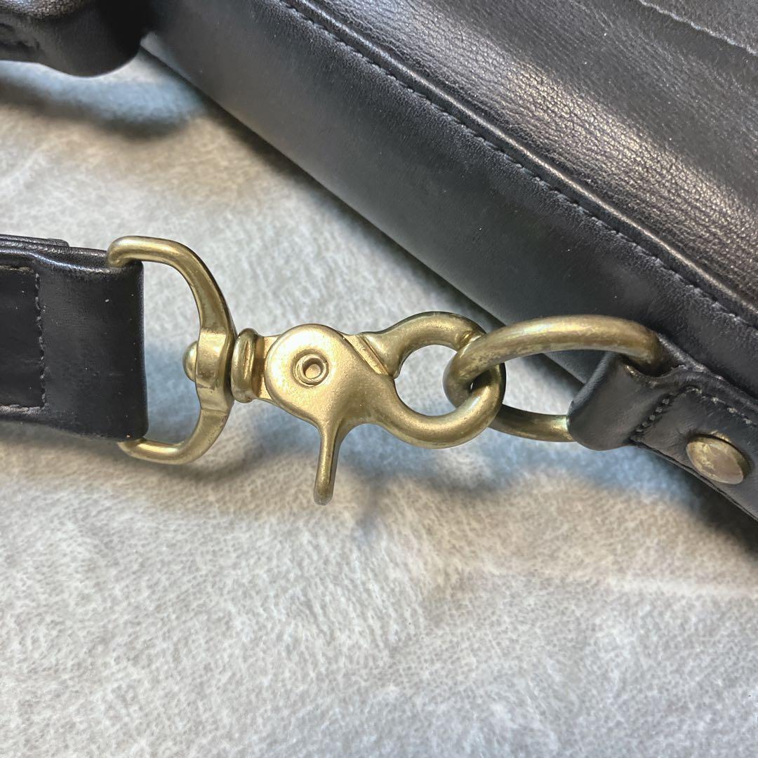【希少】 COACH ガーメントバッグ オールドコーチ レザー ブラック