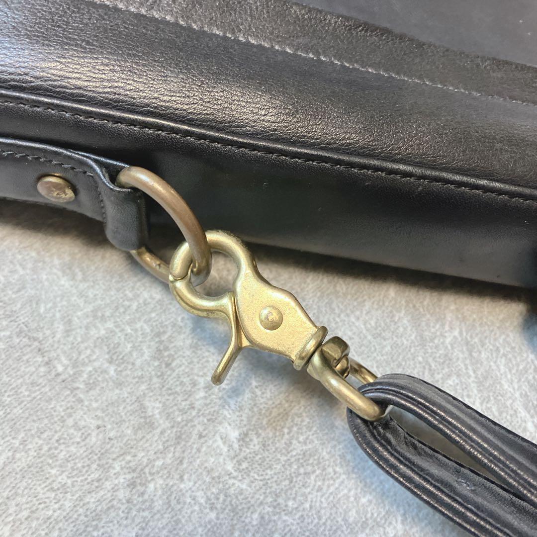 【希少】 COACH ガーメントバッグ オールドコーチ レザー ブラック