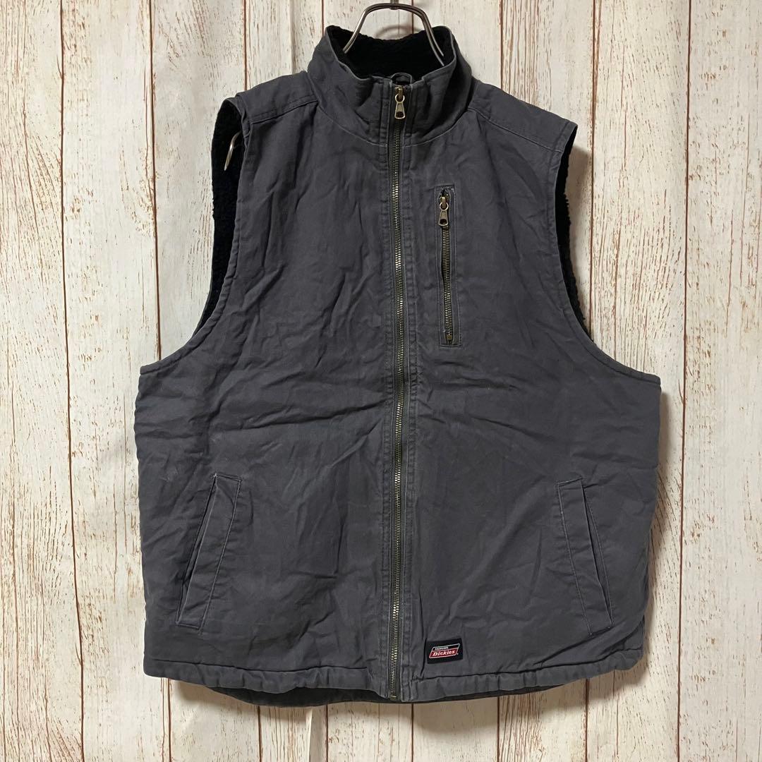 1245 デッキーズDickiesダックベスト裏ボアダック地アメリカUSA古着