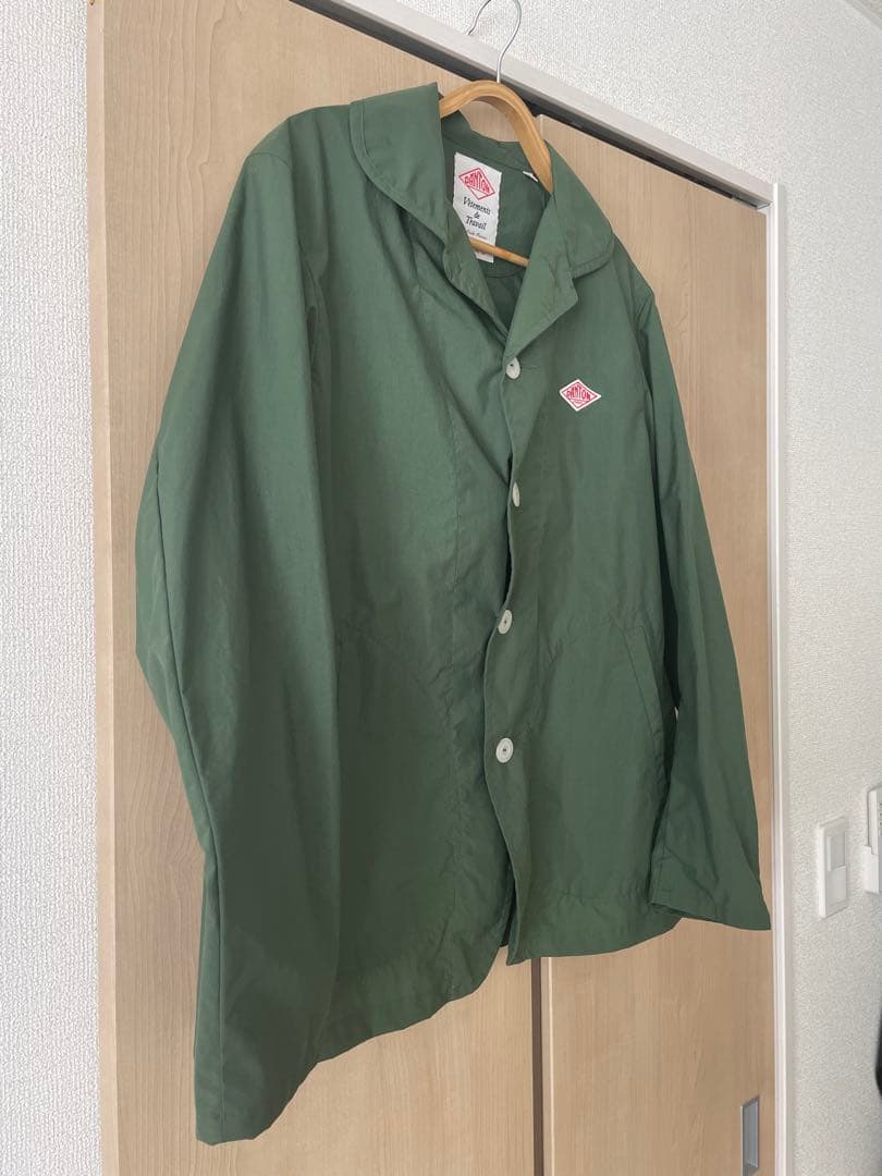 DANTON×BEAMSナイロン カバーオール　コート オリーブ　40 日本製