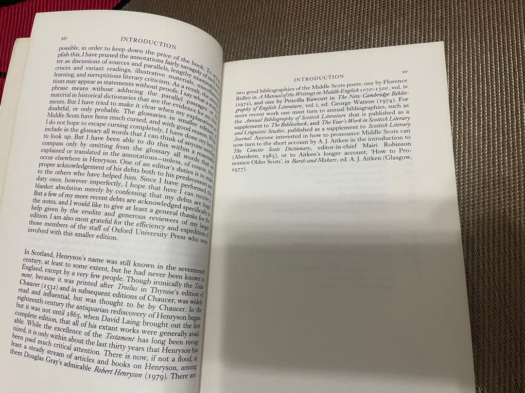 希少　Robert Henryson The Poems