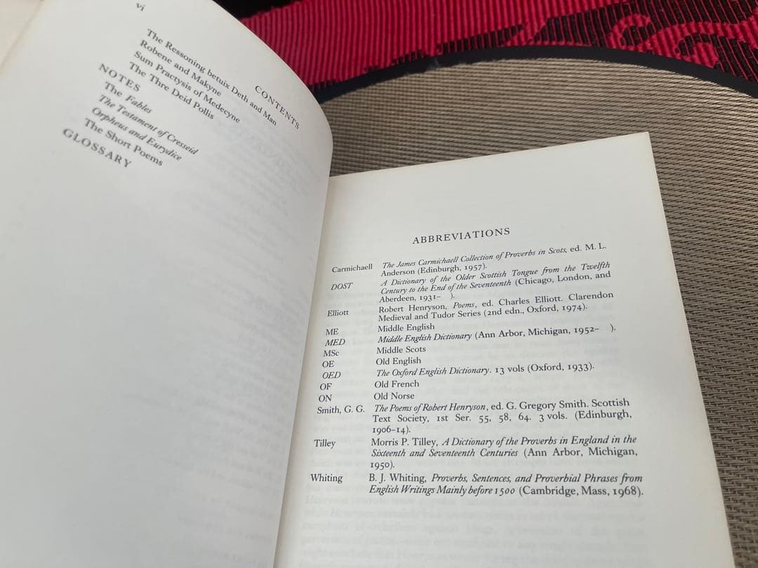 希少　Robert Henryson The Poems