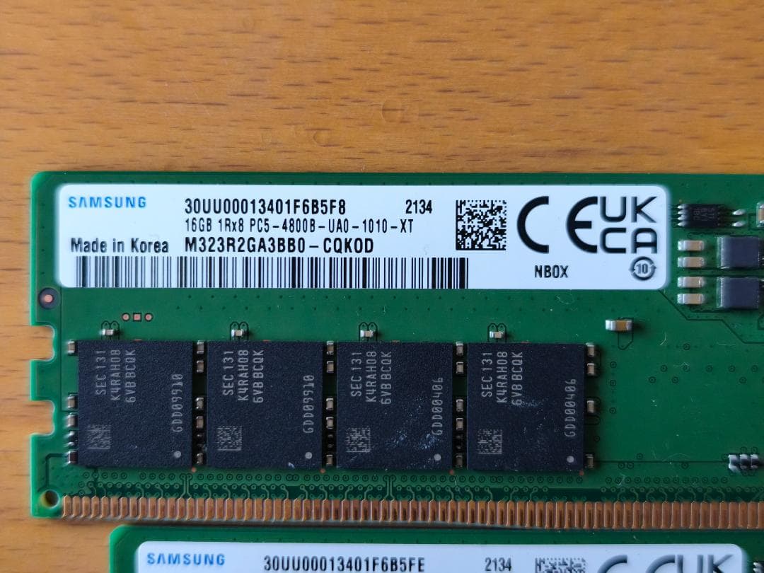 ASUS DDR5-4800 32GB（16GB x 2）U-DIMM KIT