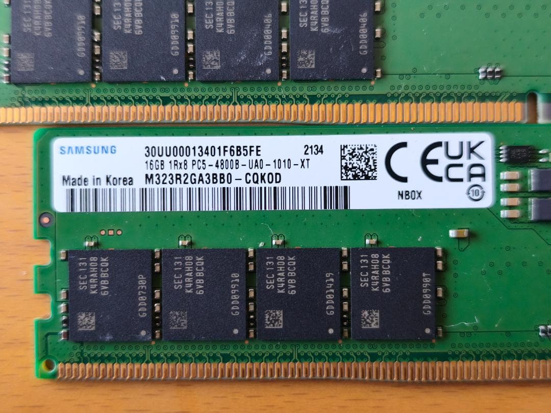 ASUS DDR5-4800 32GB（16GB x 2）U-DIMM KIT