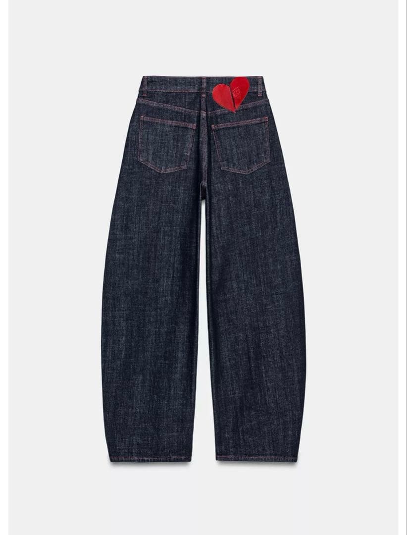 タグ付新品★ZARAのZ1975ハイウエストバレルフィットデニムパンツ★EU36