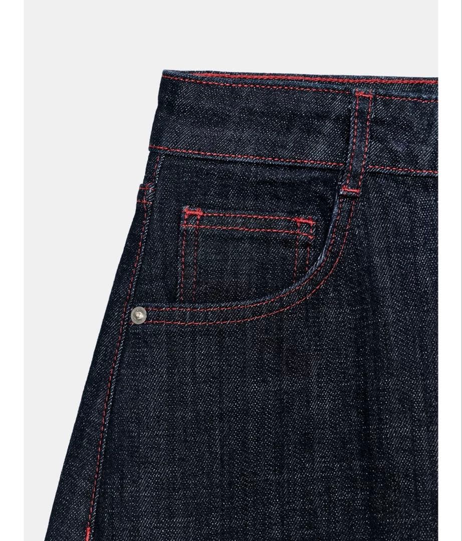 タグ付新品★ZARAのZ1975ハイウエストバレルフィットデニムパンツ★EU36