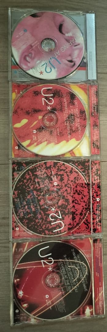 【帯あり】U2 シングルCD（アルバムＰＯＰ時） 4枚セット