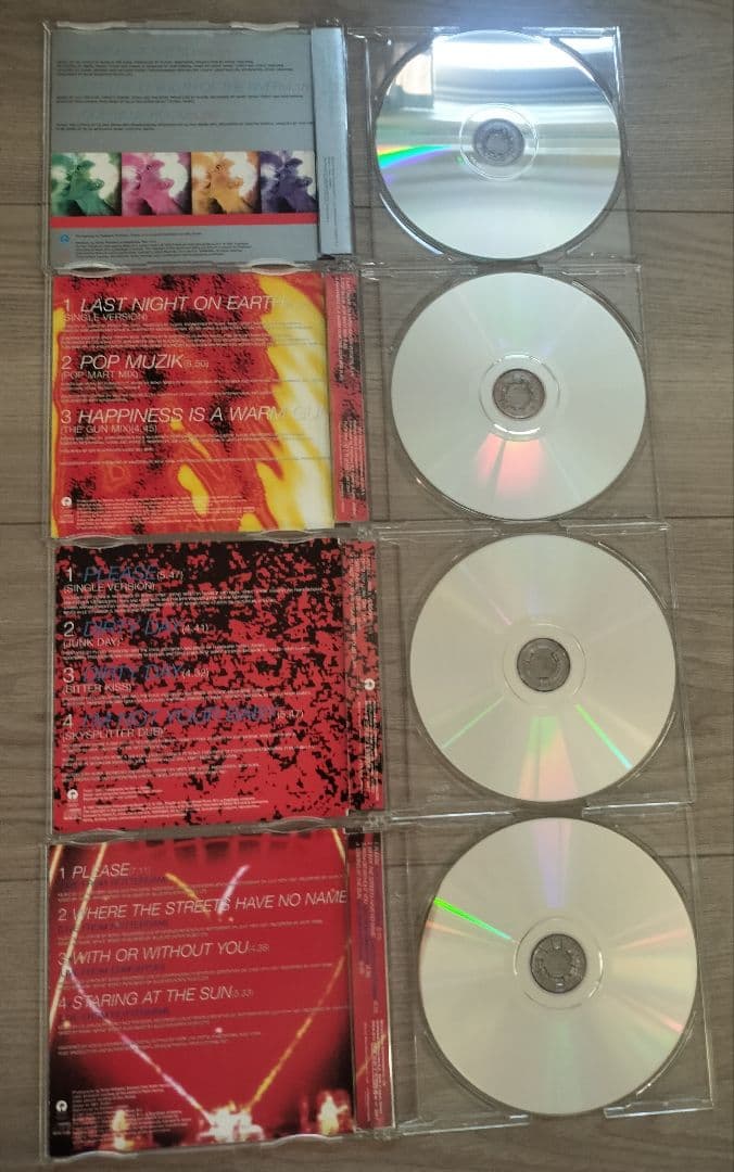 【帯あり】U2 シングルCD（アルバムＰＯＰ時） 4枚セット