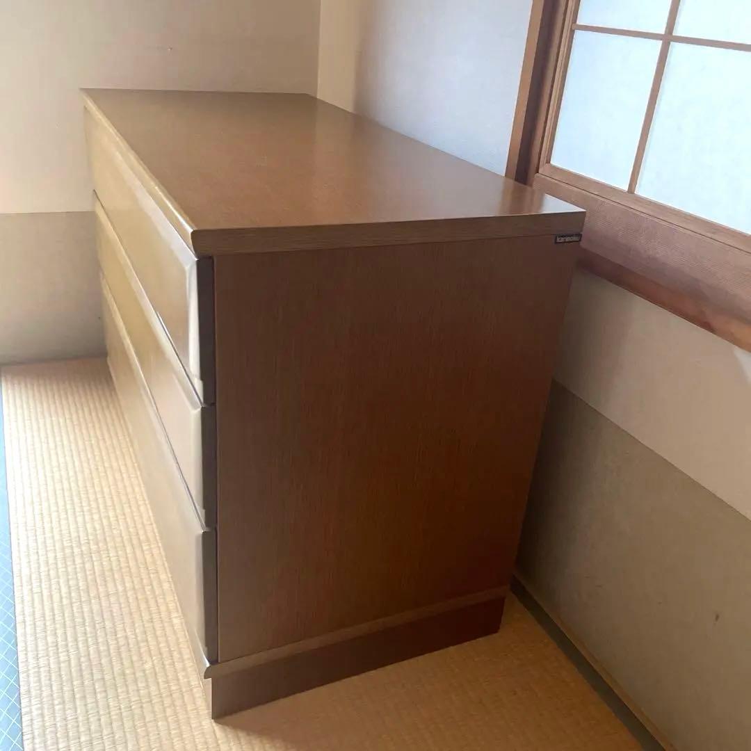 【美品】カリモク karimoku チェスト タンス 3段 木製 収納家具 国産