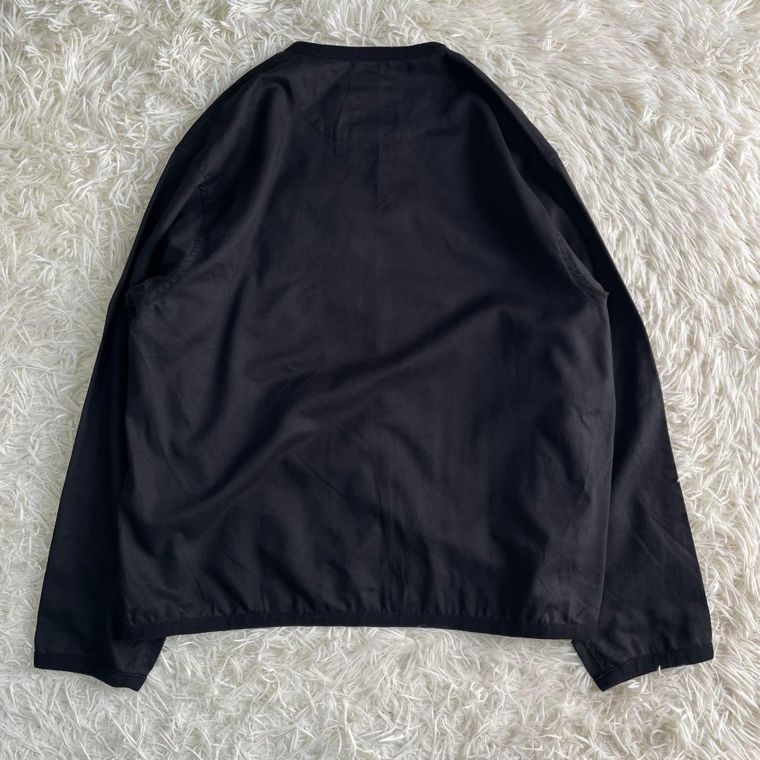 【美品】DANTON ダントン リネン シャツカーディガン ブラック 38