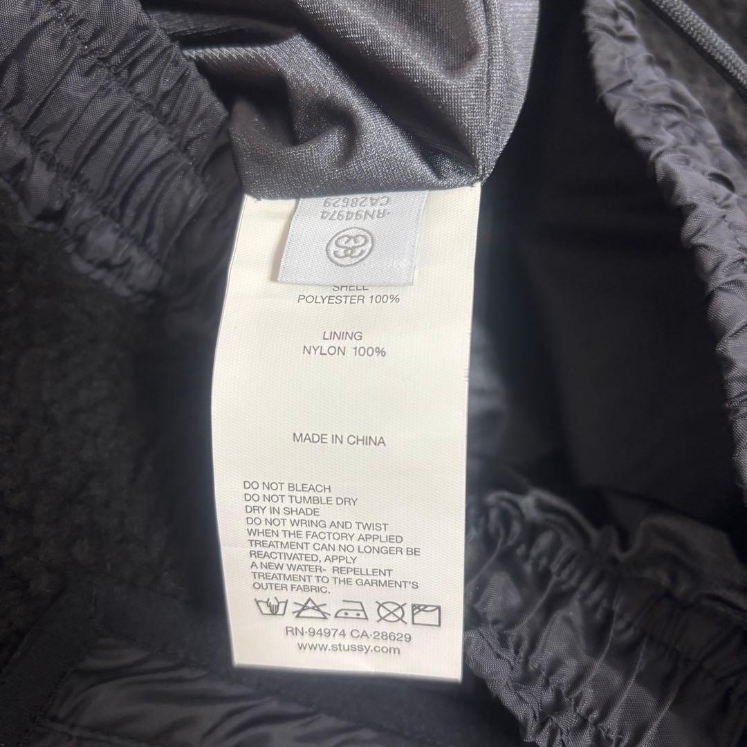 ステューシー GORE WINDSTOPPER ボアパンツ 黒 L