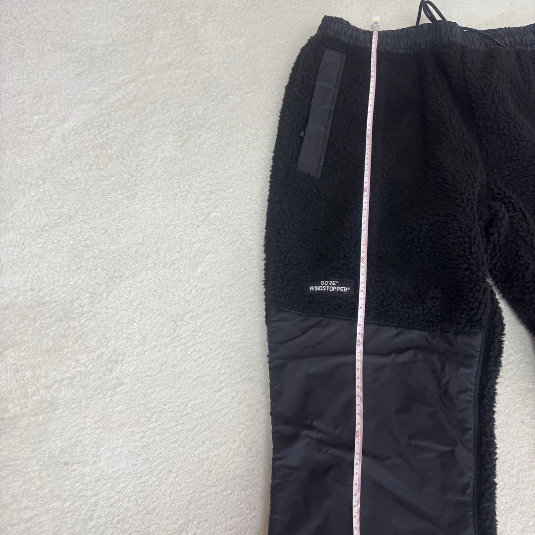 ステューシー GORE WINDSTOPPER ボアパンツ 黒 L