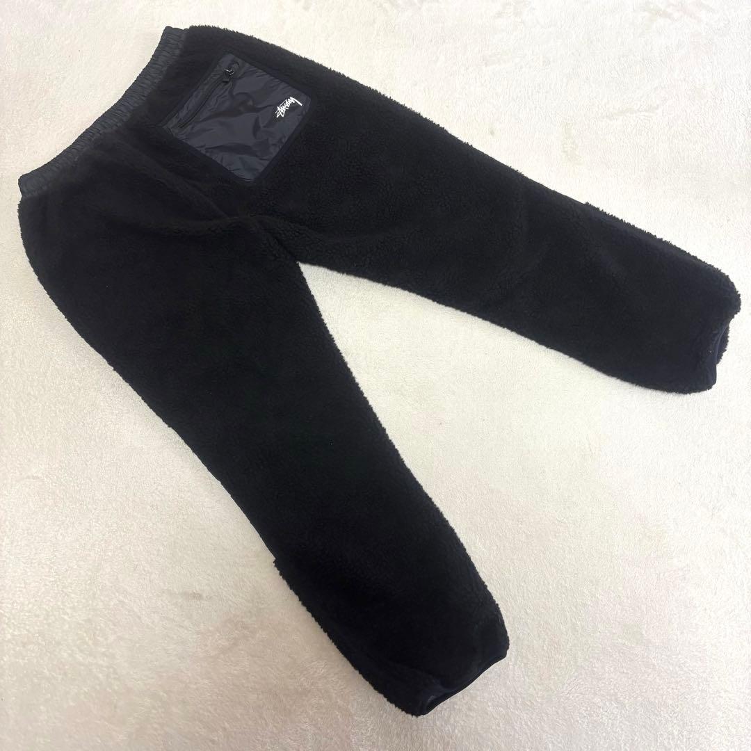 ステューシー GORE WINDSTOPPER ボアパンツ 黒 L