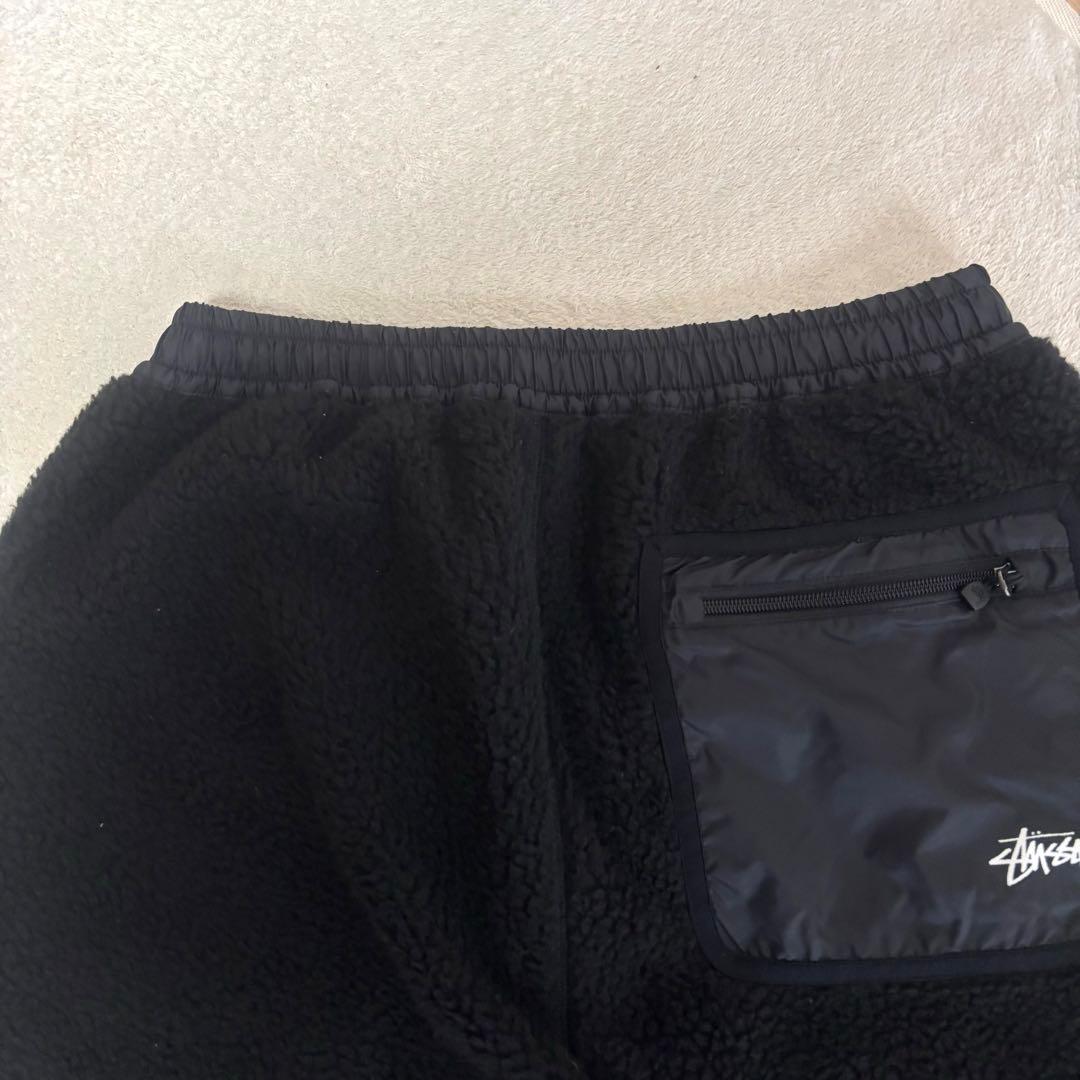 ステューシー GORE WINDSTOPPER ボアパンツ 黒 L