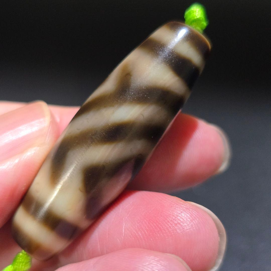 17 老礦　双魚二眼　天珠　天然石　風水　御守り　占い　ブレスレット　ネックレス