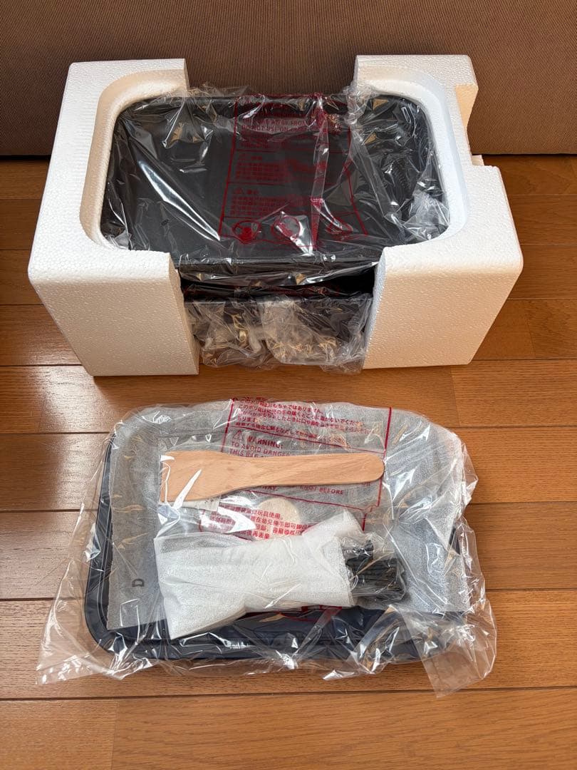 新品未使用品、保証書付 ブルーノ ホットプレート ネイビー