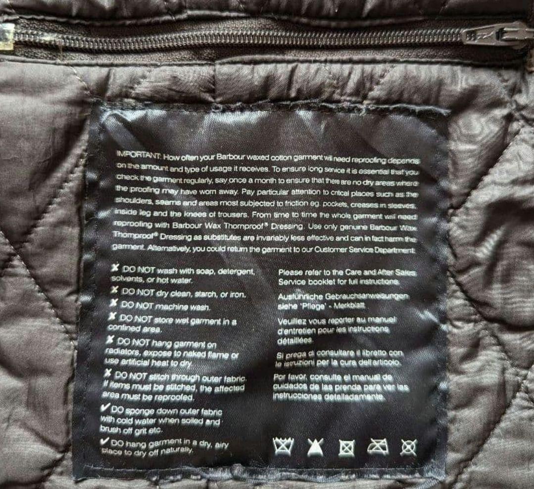 【希少】Barbour International オイルドジャケット　ハーフ丈