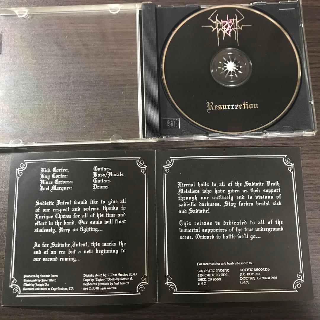 洋楽 Sadistic intent/ resurrection
