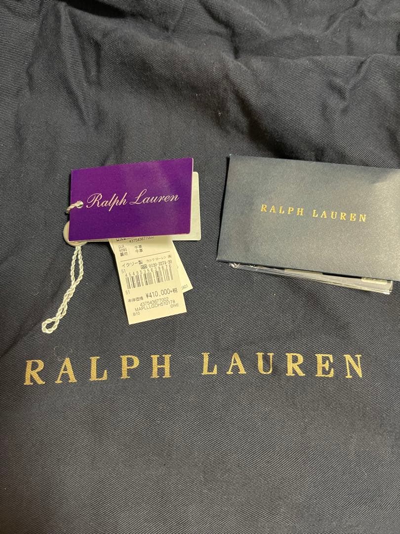 Ralph Lauren Purple Label Ricky ボストンバッグ黒
