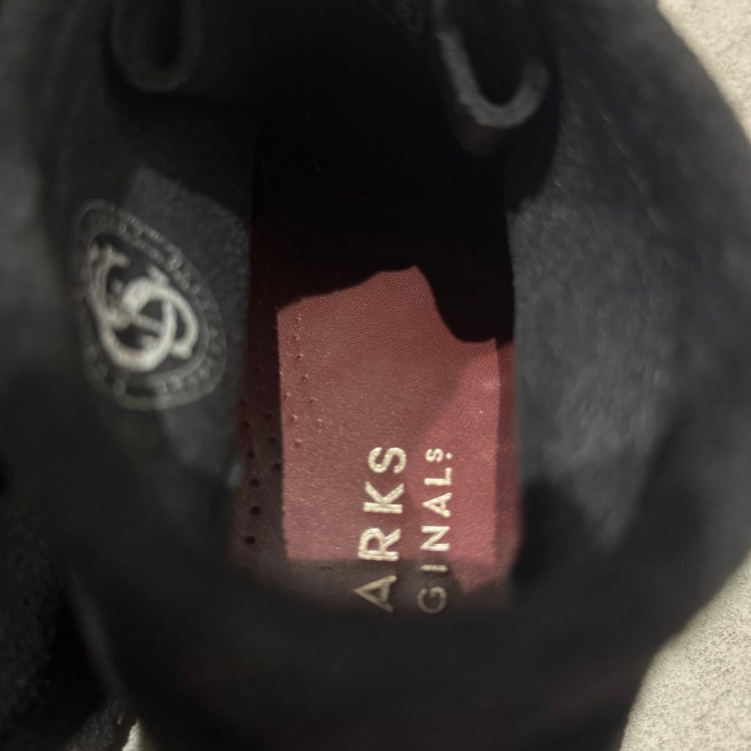 【美品】CLARKS クラークス26 wallabeeワラビー　スエード　黒