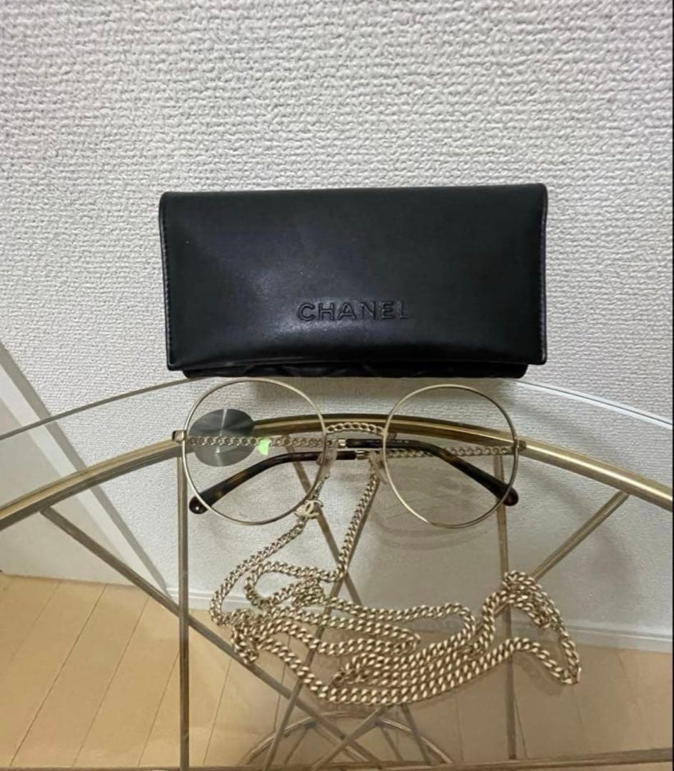 CHANEL シャネル CCマークチェーン付き サングラス ユニセックス