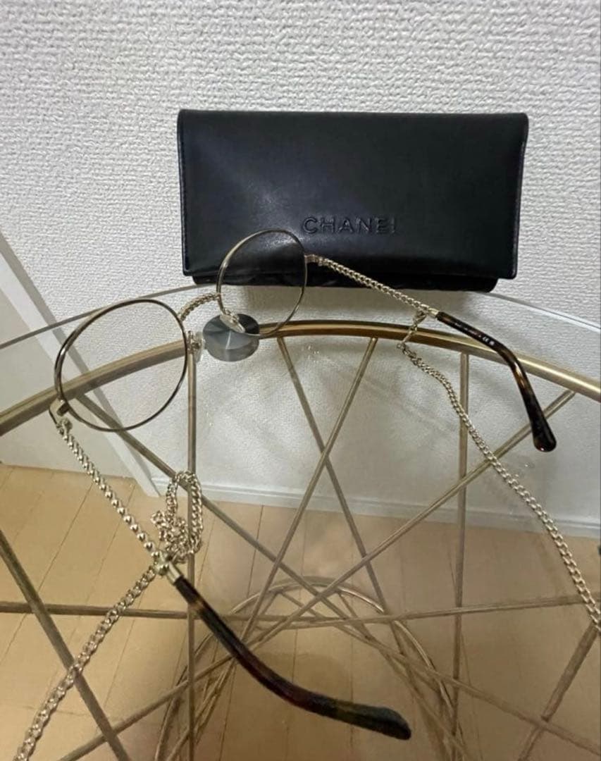 CHANEL シャネル CCマークチェーン付き サングラス ユニセックス