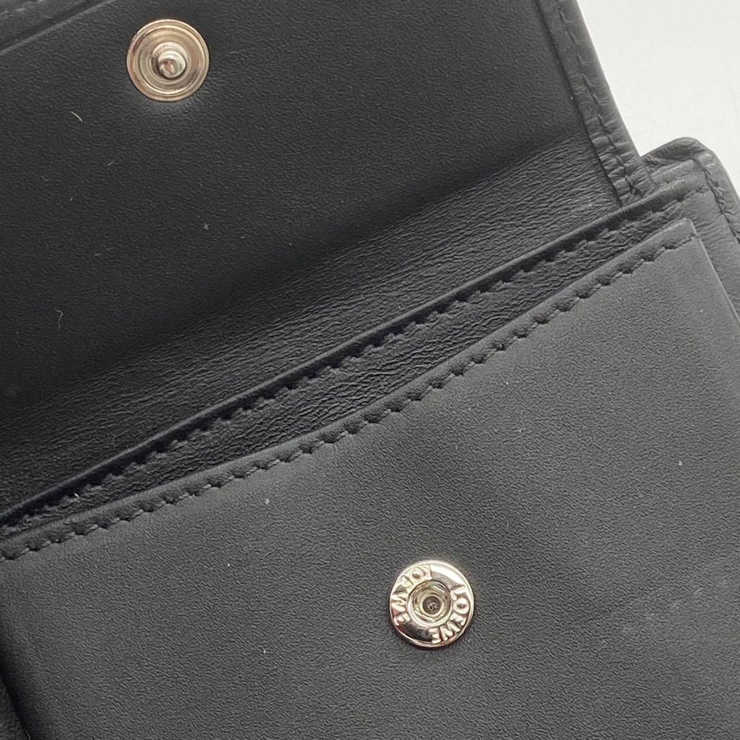 極美品　LOEWE ロエベ　パズル　バイフォールド　ウォレット　レザー　ブラウン