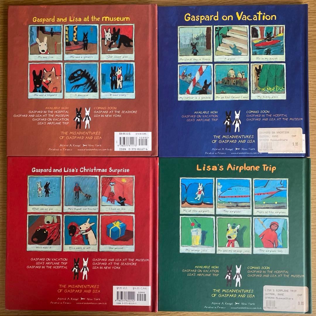 Lisa and Gaspard リサとガスパール 絵本英語版 ４作品
