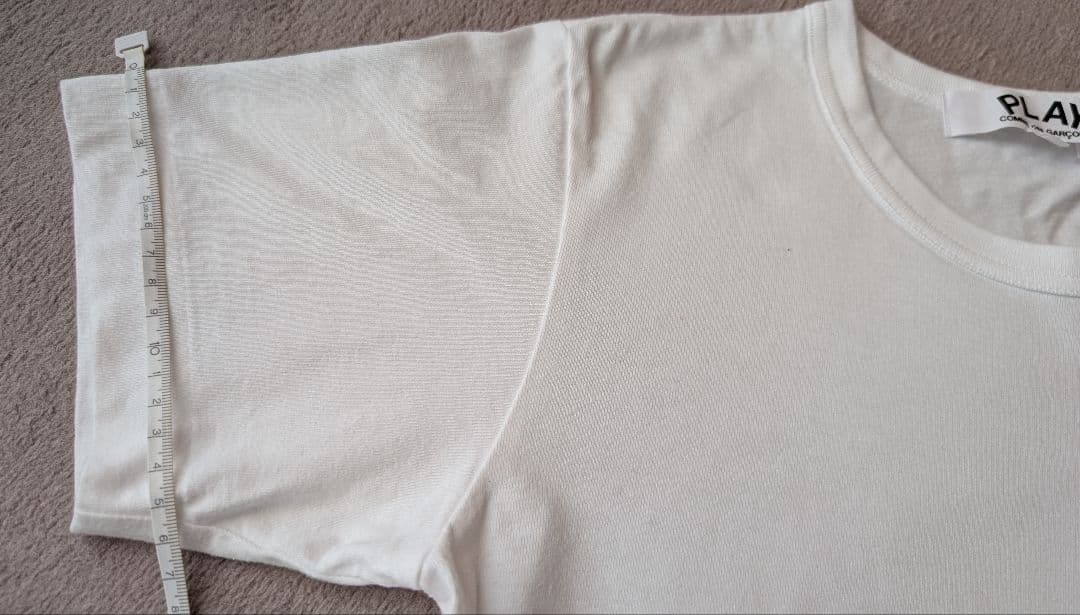 PLAY COMME des GARÇONS ホワイトTシャツ　L