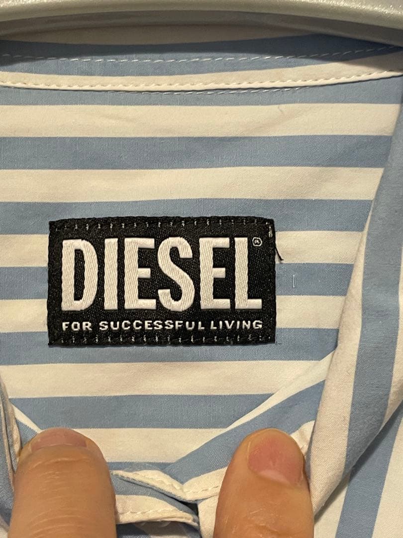 DIESEL ディーゼル ストライプ シャツ ワンピース
