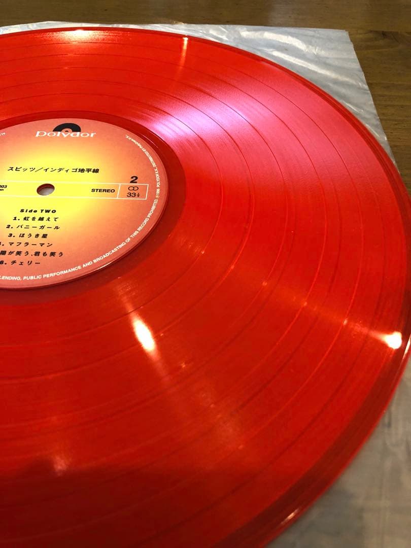 【ジャンク品】スピッツ　LPレコード　インディゴ地平線