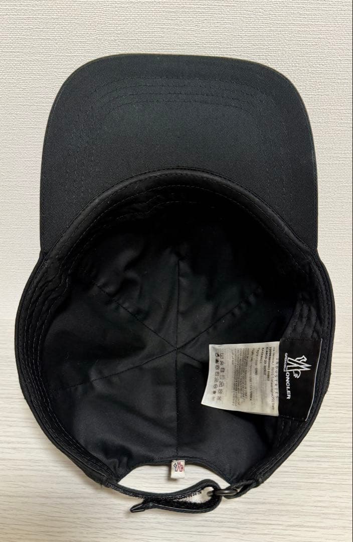 Moncler Grenobleモンクレールグルノーブル　ロゴ　キャップ 黒