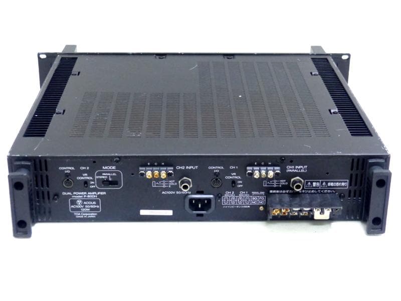 【1875】 TOA P-80DH DUAL POWER AMPLIFIER