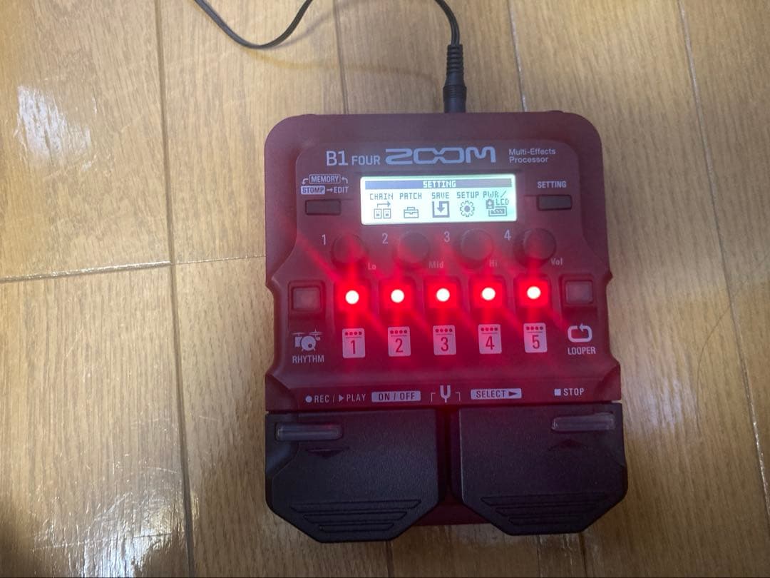 Zoom B1 Four 社外ACアダプター付き
