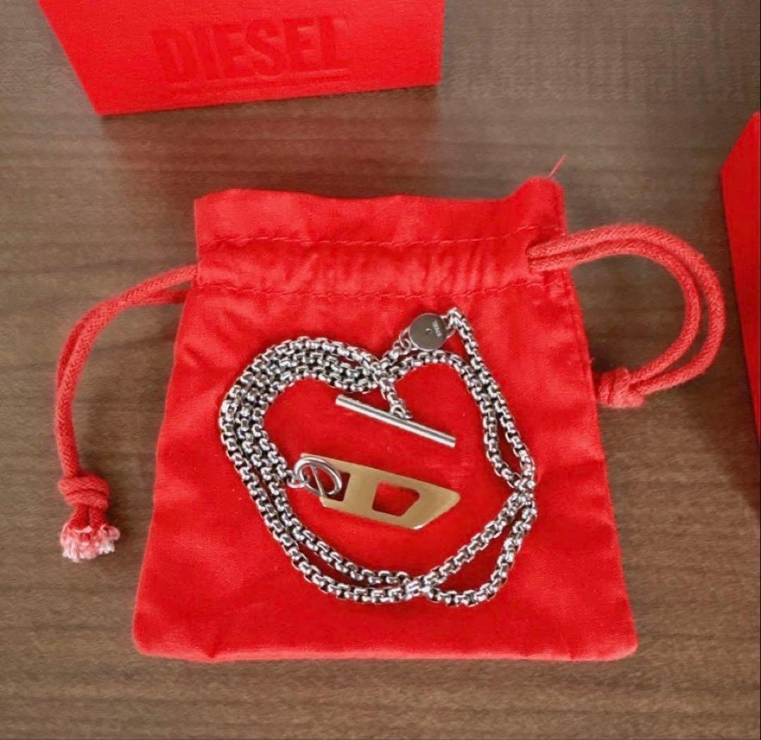 diesel ネックレス DX1378931 シルバー ゴールド