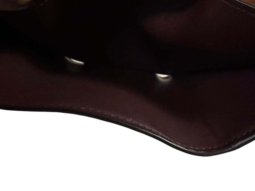黒*め様 LOEWE　ロエベ　三つ折り財布　パープル