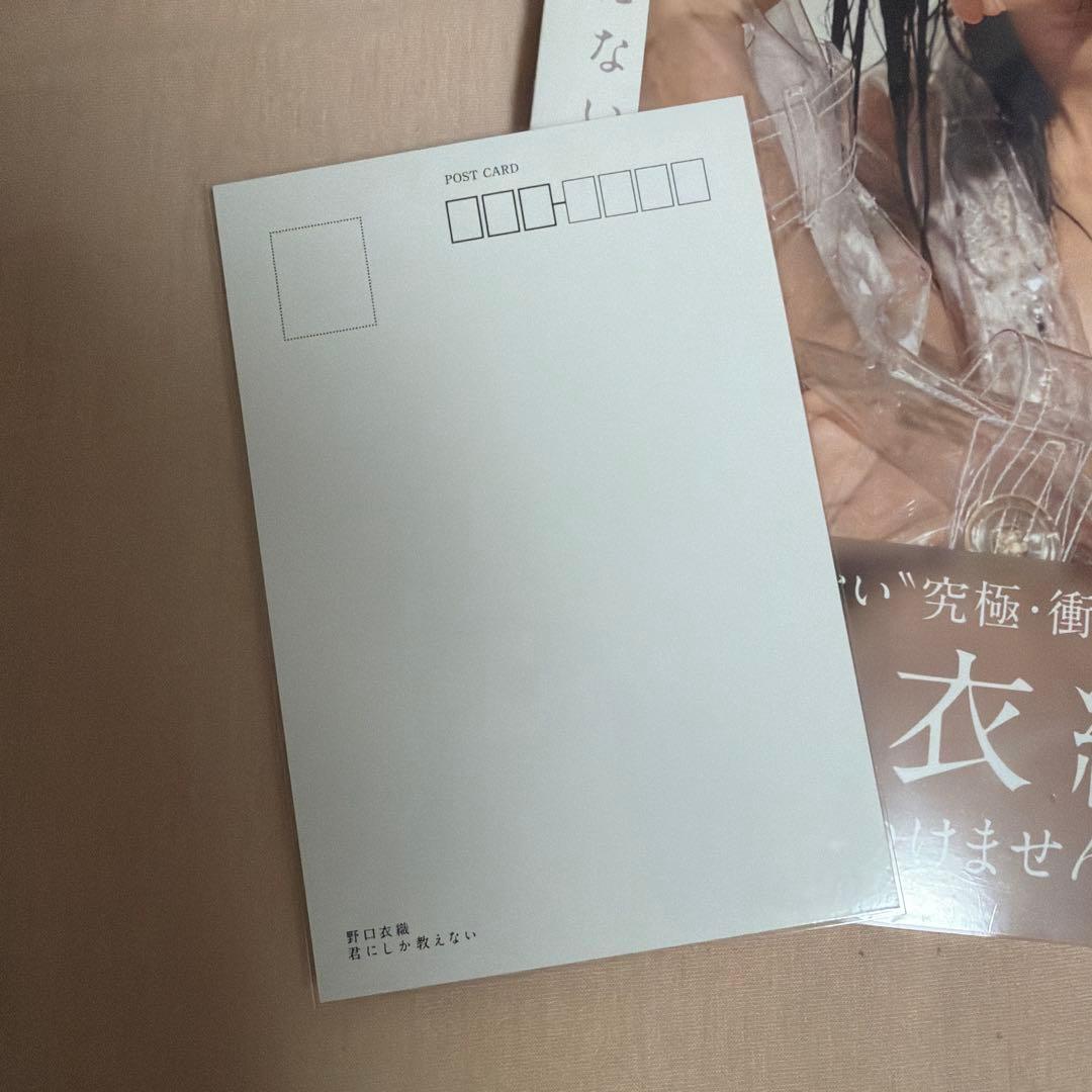 君にしか教えない : 野口衣織ファースト写真集