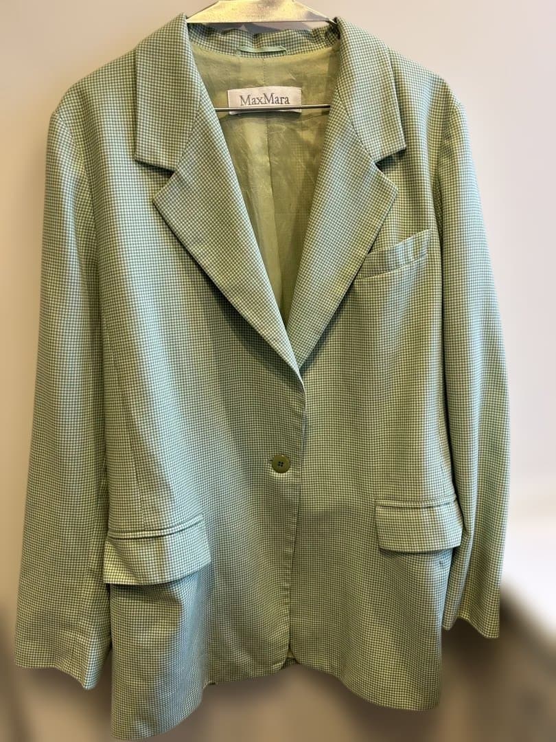 MaxMara ミントグリーン テーラードジャケット