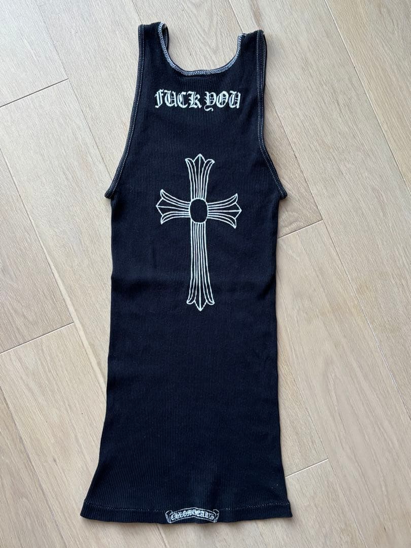 CHROME HEARTS クロムハーツ タンクトップ FUCK YOU S