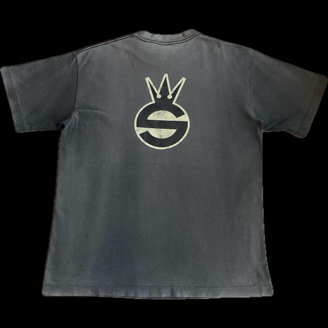 “鬼フェード” old stussy 80s 黒タグ Sクラウン Tシャツ L