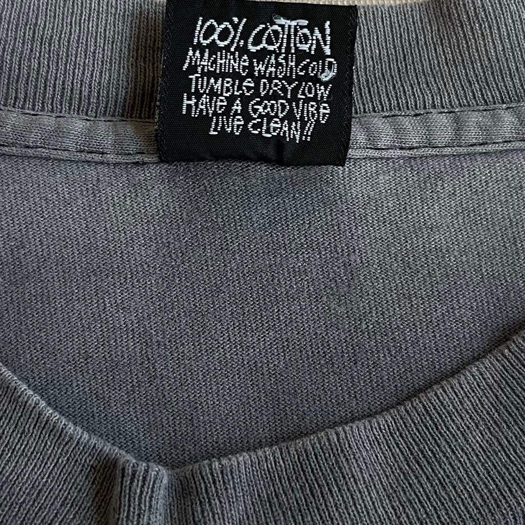 “鬼フェード” old stussy 80s 黒タグ Sクラウン Tシャツ L