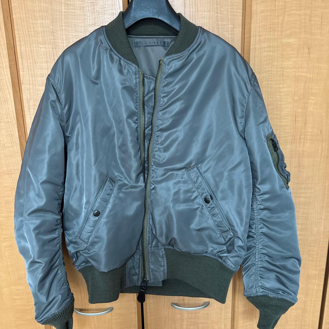 ［美品］AVIREX 7522/アヴィレックス MA-1 メンズL/セージ